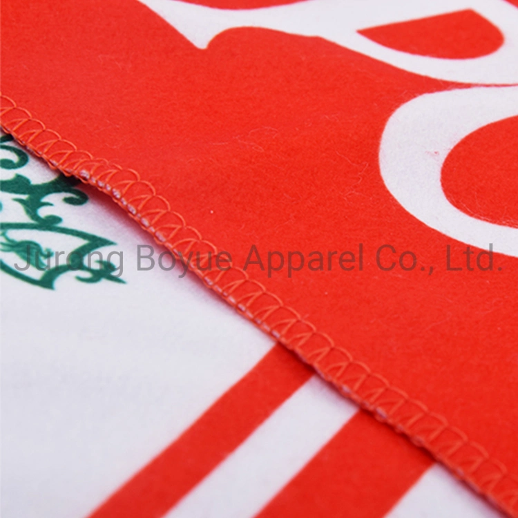 Wholesale OEM Fashion Comfortable Advertising Custom Printed National Team Long Velvet Football Team Fans Club Scarf