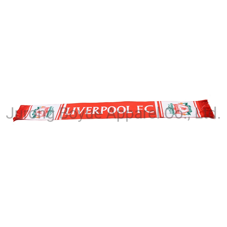 Wholesale OEM Fashion Comfortable Advertising Custom Printed National Team Long Velvet Football Team Fans Club Scarf