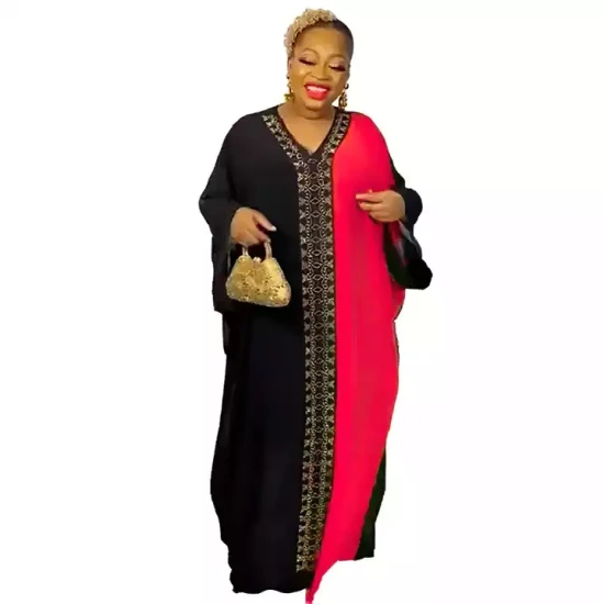 Mulheres africanas abaya chiffon vestido muçulmano africano roupas robe plus size maxi vestidos roupas femininas