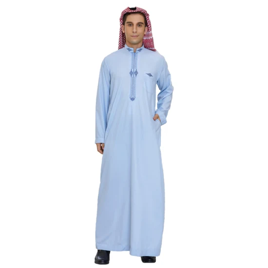 Robe de musselina árabe Thobe masculino Marrocos Thobe atacado roupas islâmicas muçulmanas